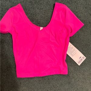 Lululemon Sonic Pink Align Tee